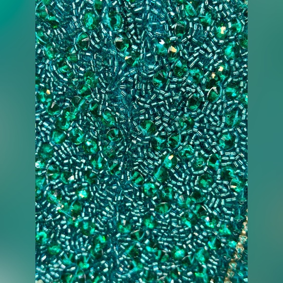 Sherri Hill size 2 emerald beaded cocktail dress - Picture 4 of 17